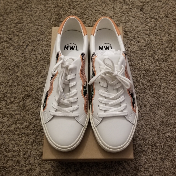 NIB! Madewell snake skin sidewalk sneaker - Picture 6 of 6